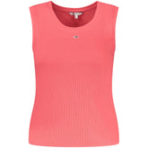 Tommy Hilfiger Pink Cotton Tank Top